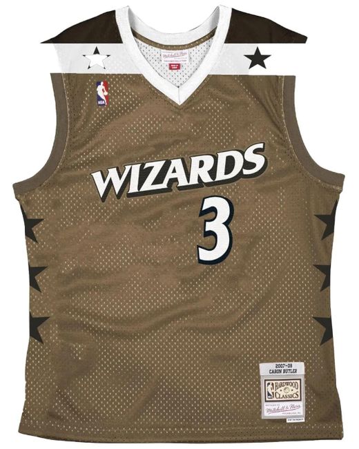 Mitchell & Ness Brown "Nba Washington Wizards 2007 Caron Butler" Basketball Jersey for men