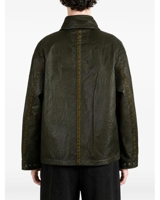 C P Company Green Veste Bi-Face À Détail De Lentille for men