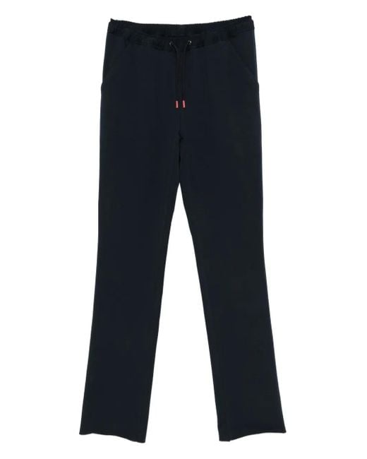 Kiton Blue Straight-Leg Trousers for men