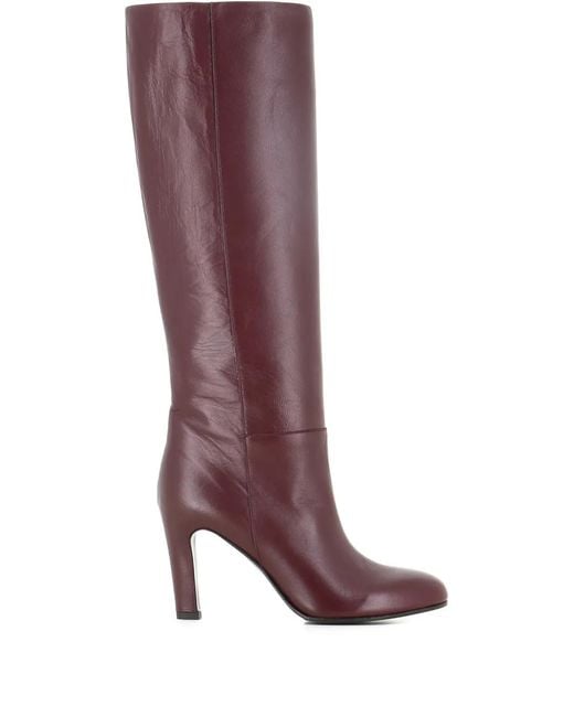 Roberto Del Carlo Purple Leather Boots