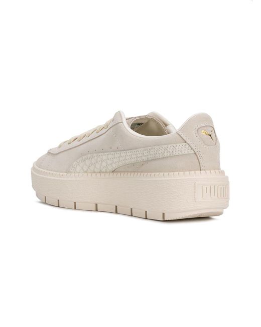 PUMA Suede Platform Trace Animal Sneakers in Natural | Lyst Australia