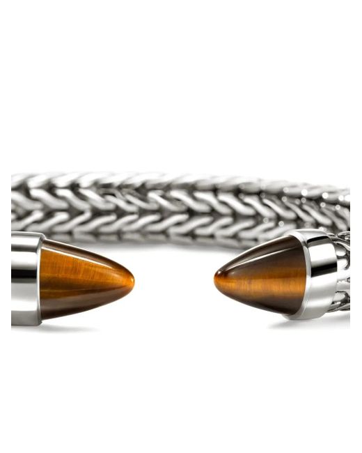 John Hardy Spear 50 Sterling Zilveren Armband Met Tijgeroog in het White voor heren