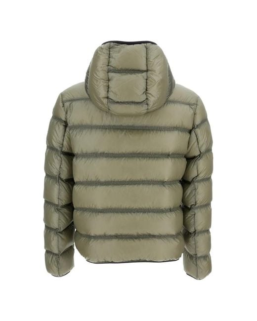 Moncler Green Logo-Patch Hooded Jacket for men