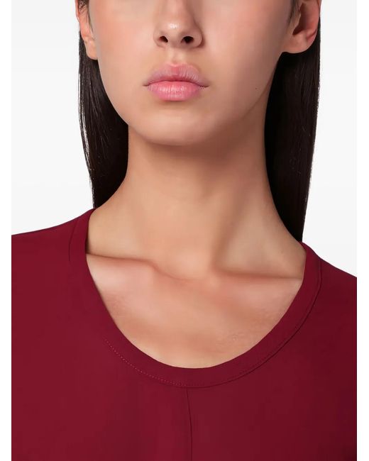 6397 Red S-Curve Midi Dress
