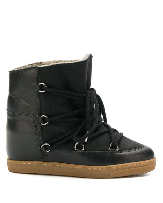 Botas de nieve Nowles Isabel Marant de Lana de color Negro | Lyst
