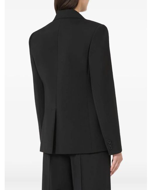 Weekend by Maxmara Black Single-Breasted Notched-Lapel Blazer