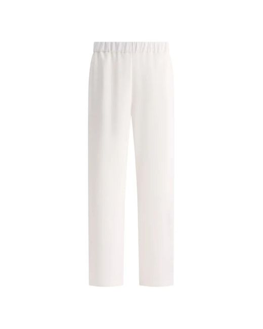 F.it White Wide Trousers