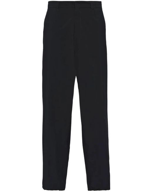 Pantalones anchos con cordones Prada de hombre de color Black