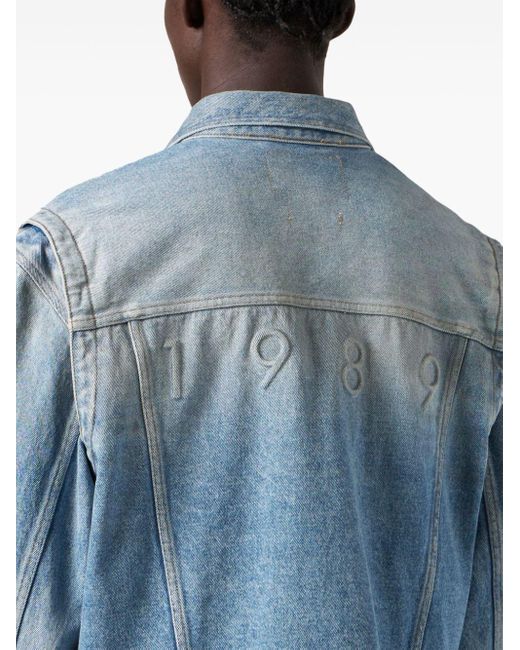 Veste en jean à logo embossé 1989 STUDIO pour homme en coloris Blue