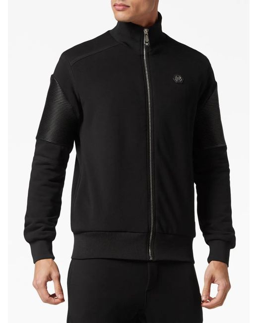 Philipp Plein Black Constructed Cotton Tracksuit (Set Of Two) for men
