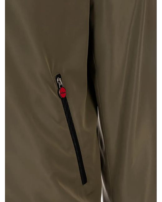 Kiton Brown Zip-Up Bomber Jacket for men