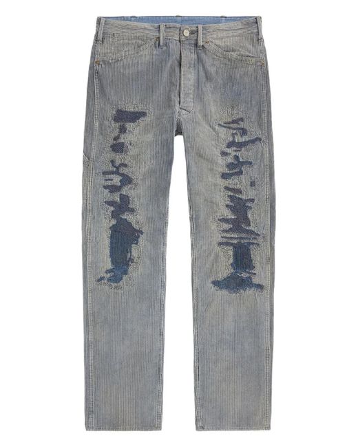 RRL Gray Corduroy Trousers for men