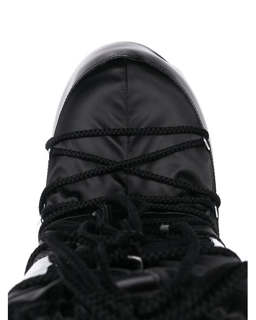 Moon Boot Black Mondstiefel Blick gepolsterte Schneestiefel