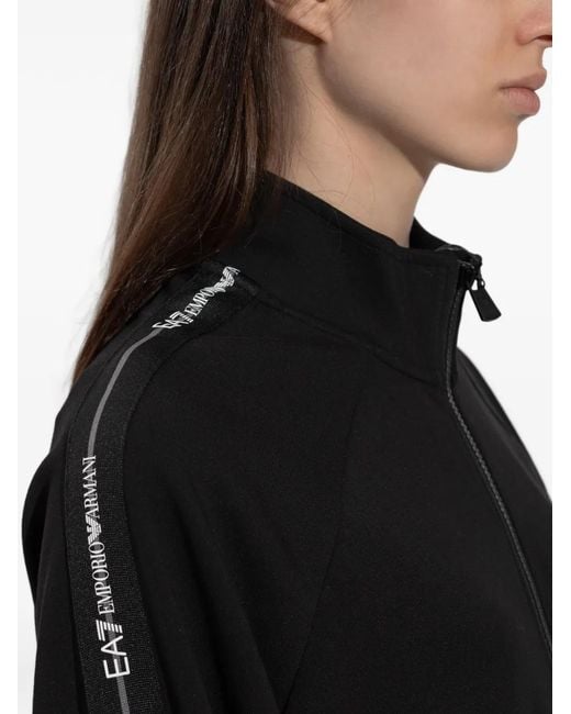 EA7 Black Logo Tracksuit