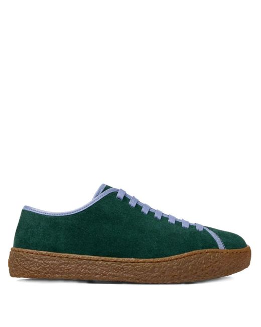 Camper Green Peu Terreno Suede Lace-Up Sneakers for men