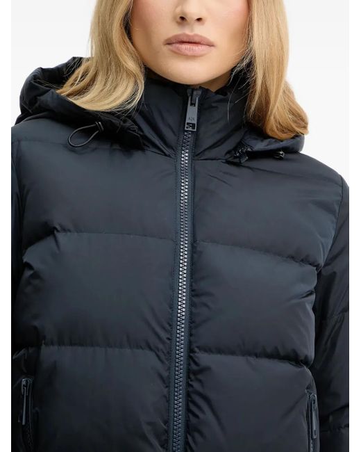 ARMANI EXCHANGE Blue Hooded Down Jacket