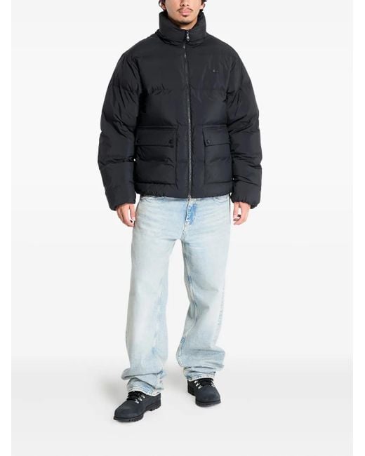 Adidas Black Hooded Puffer Jacket for men