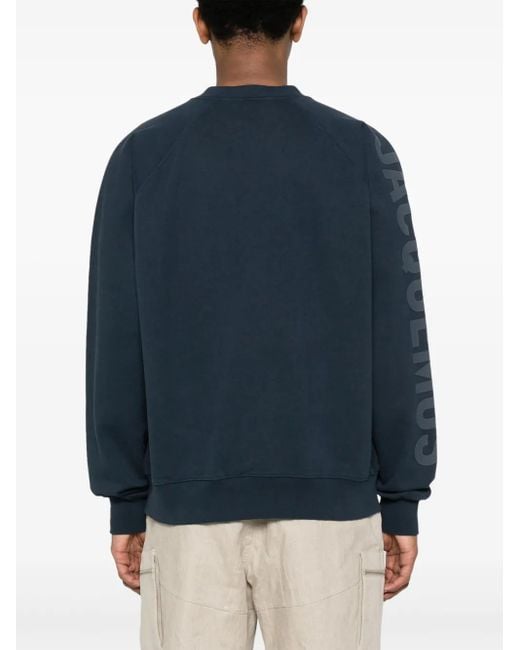Jacquemus Blue Le Sweatshirt Typo Logo-Print Top for men