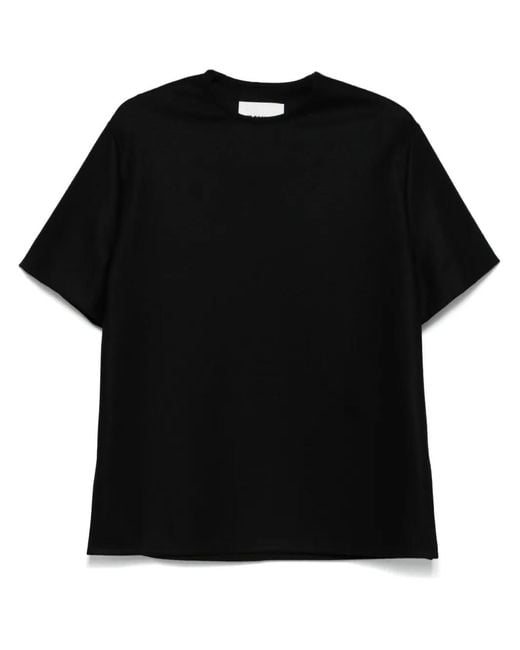 Jil Sander Black Wool T-Shirt