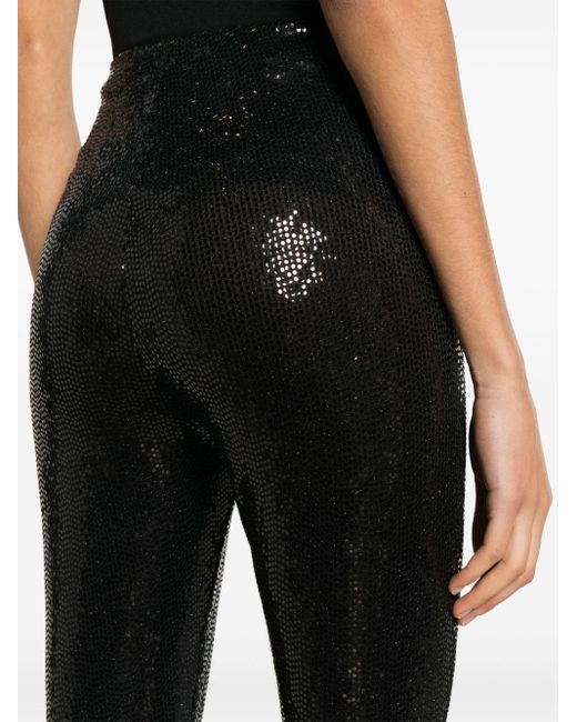 Nissa Sequin-embellished leggings in Black | Lyst