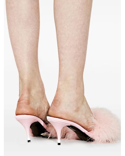 Balenciaga Pink Boudoir Mules