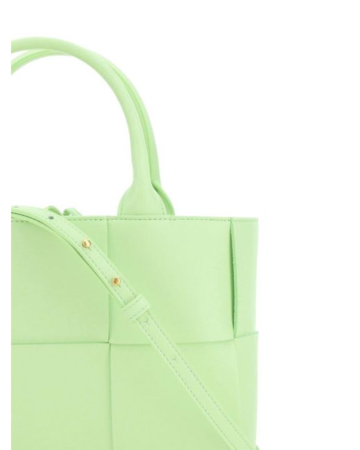 Bottega Veneta Green Mini Arco Leather Tote Bag
