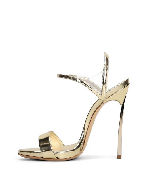 Casadei Blade Metallic Sandals