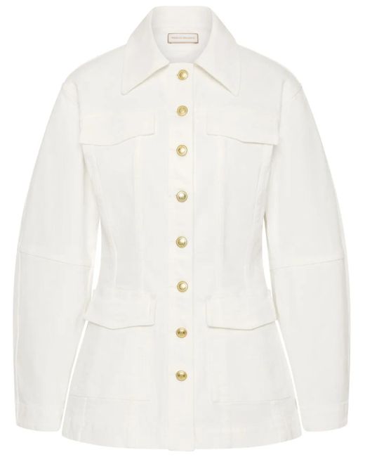 Rebecca Vallance White Aviator Jacket