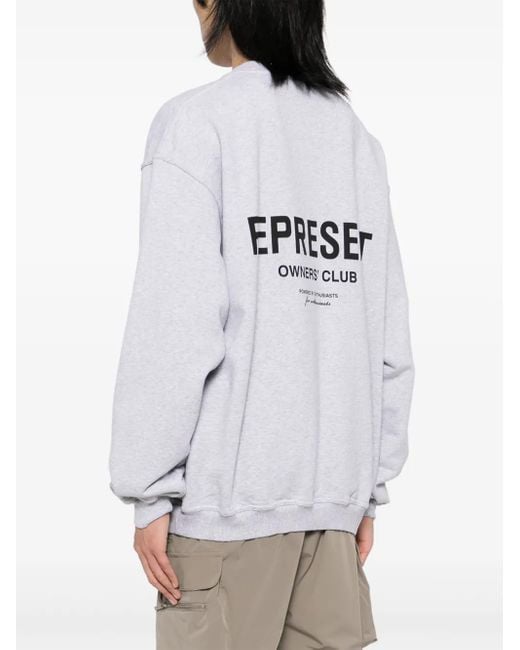 Represent Sweatshirt mit Logo-Print in Gray für Herren