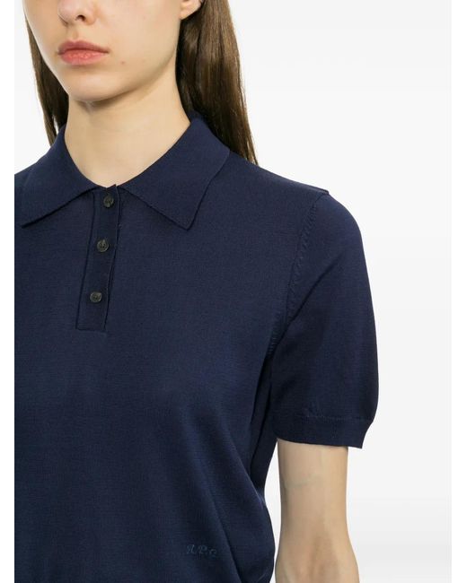 A.P.C. Ruby Poloshirt in het Blue