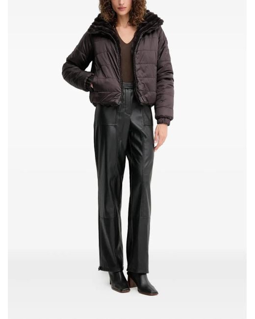 Save The Duck Black Textured Pufer Jacket