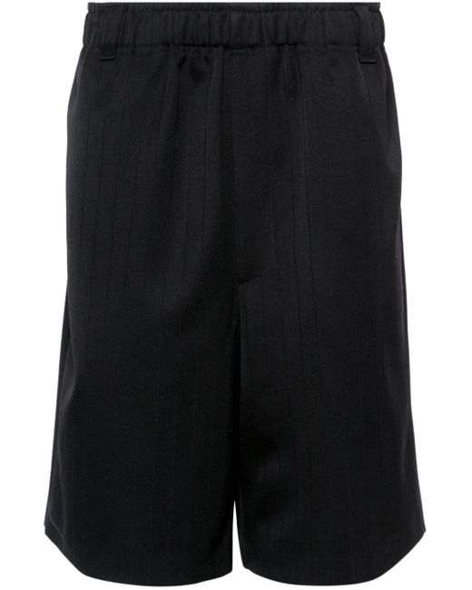 Jacquemus Wollen Shorts in het Black voor heren