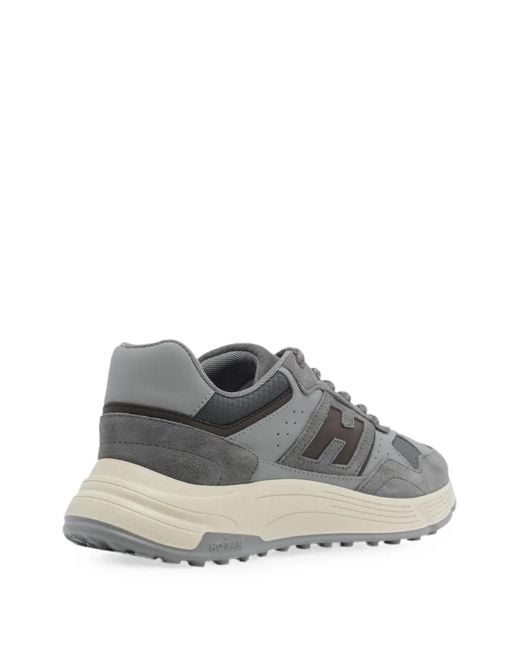 Hogan Gray Hyperlight Panelled Sneakers for men