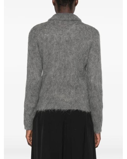 Chloé Gray Gebürsteter Strickpullover