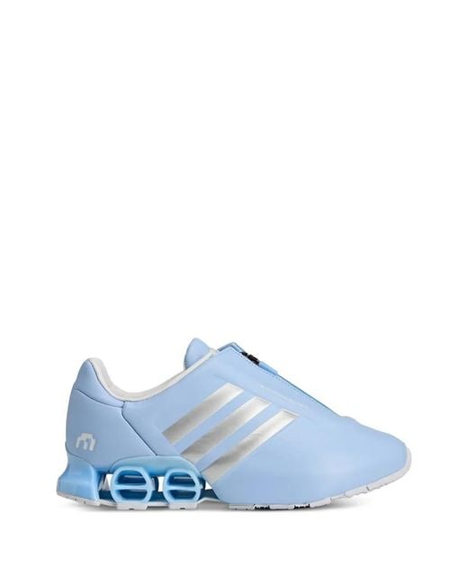 Adidas Blue Baskets Megaride S2 Miaou À Fermeture Zippée