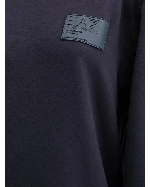 EA7 Blue Sweat À Col Rond