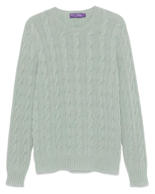 Ralph Lauren Green Cable-Knit Sweater for men