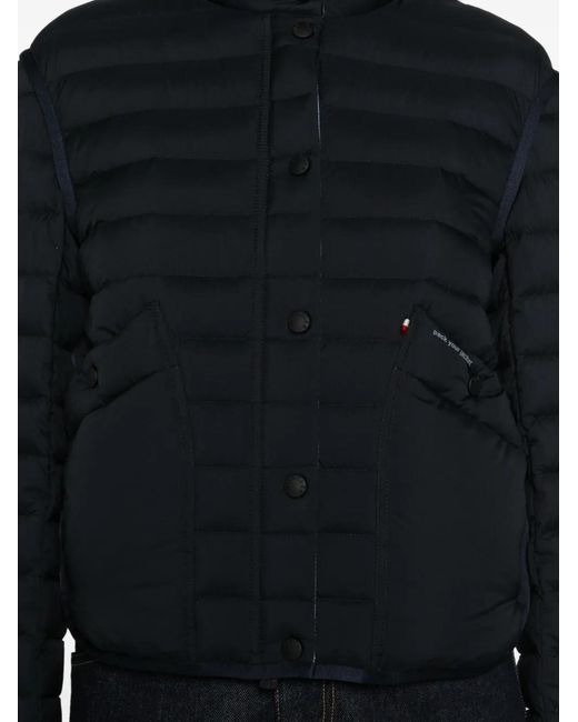 Moncler Black Madulains Button Quilted Jacket
