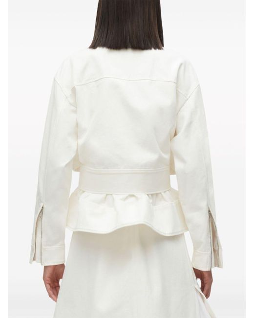 Veste ceinturée à design superposé 3.1 Phillip Lim en coloris White