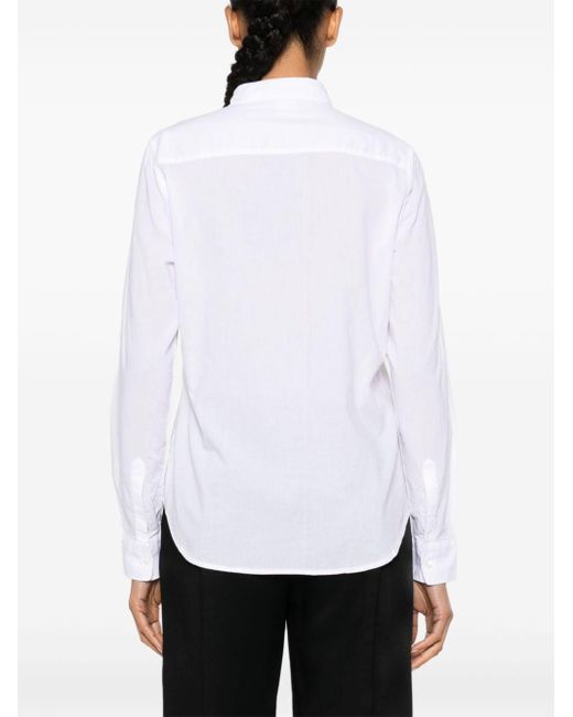 Aspesi Chambray Katoenen Overhemd in het White