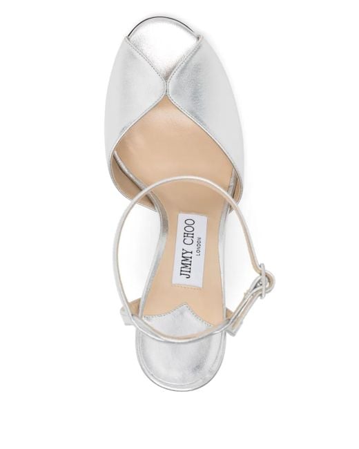 Jimmy Choo Sacora 85mm サンダル White