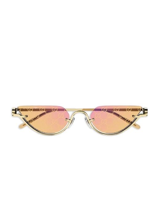 Gucci Gg1603S Logo Cat-Eye Sunglasses in Pink | Lyst display picture 2