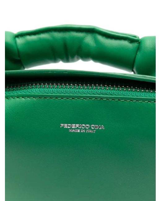 FEDERICO CINA Green Handtasche Aus Leder
