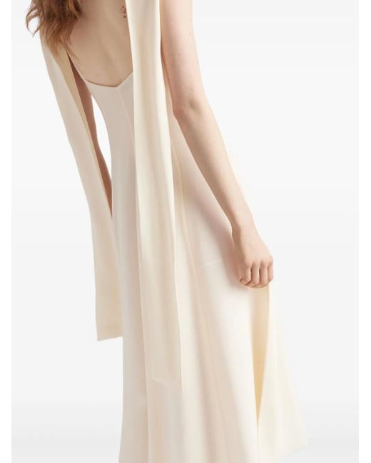 Prada アシンメトリー ドレス White