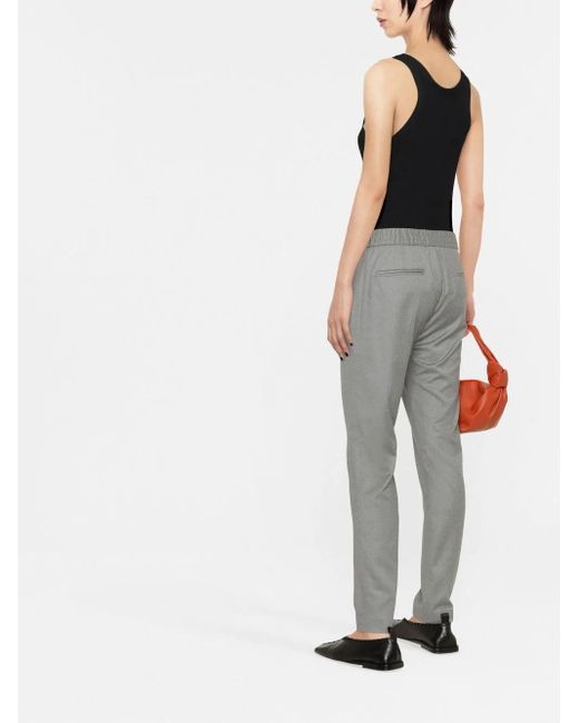 Fabiana Filippi Gray Drawstring Straight-Leg Trousers