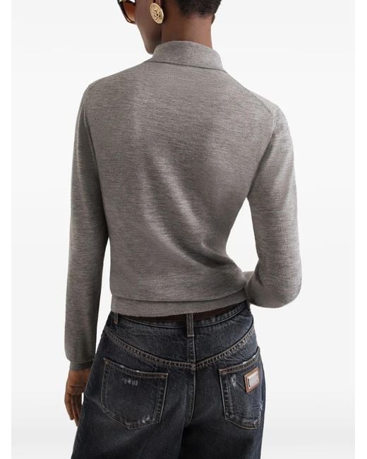 Dolce & Gabbana Gray Cashmere Pullover