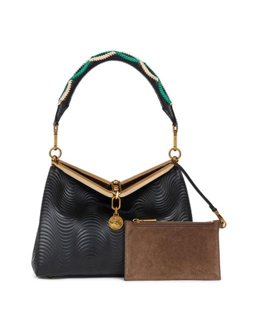 Etro Black Medium Vela Shoulder Bag
