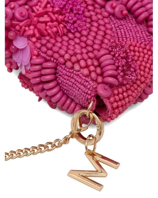 Lola Casademunt Purple Sac À Bandoulière À Perles