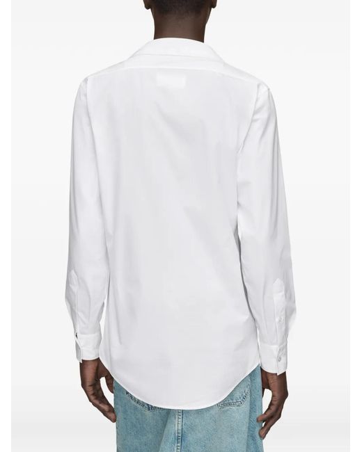 Maison Margiela メンズ ホワイト コットン シャツの通販はau PAY
