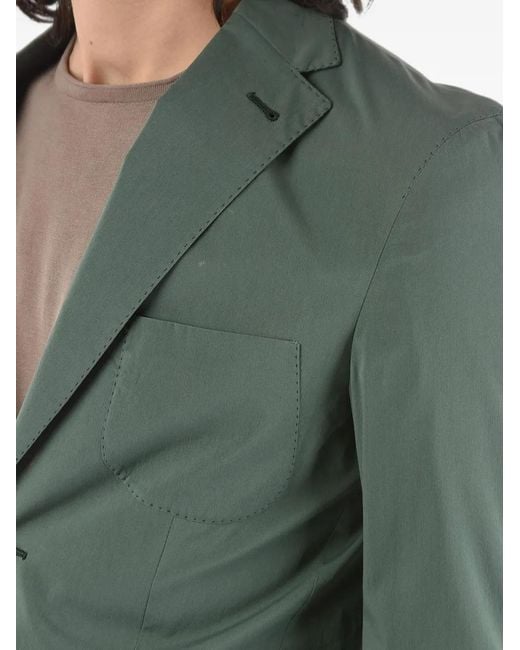 Corneliani Green Single-Breasted Blazer for men